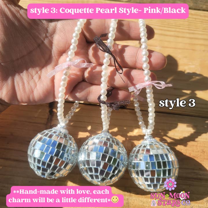 Sun Moon & Stars Co. - Wholesale Car Decorative Charm - Women's - Disco Ball Car Charms5