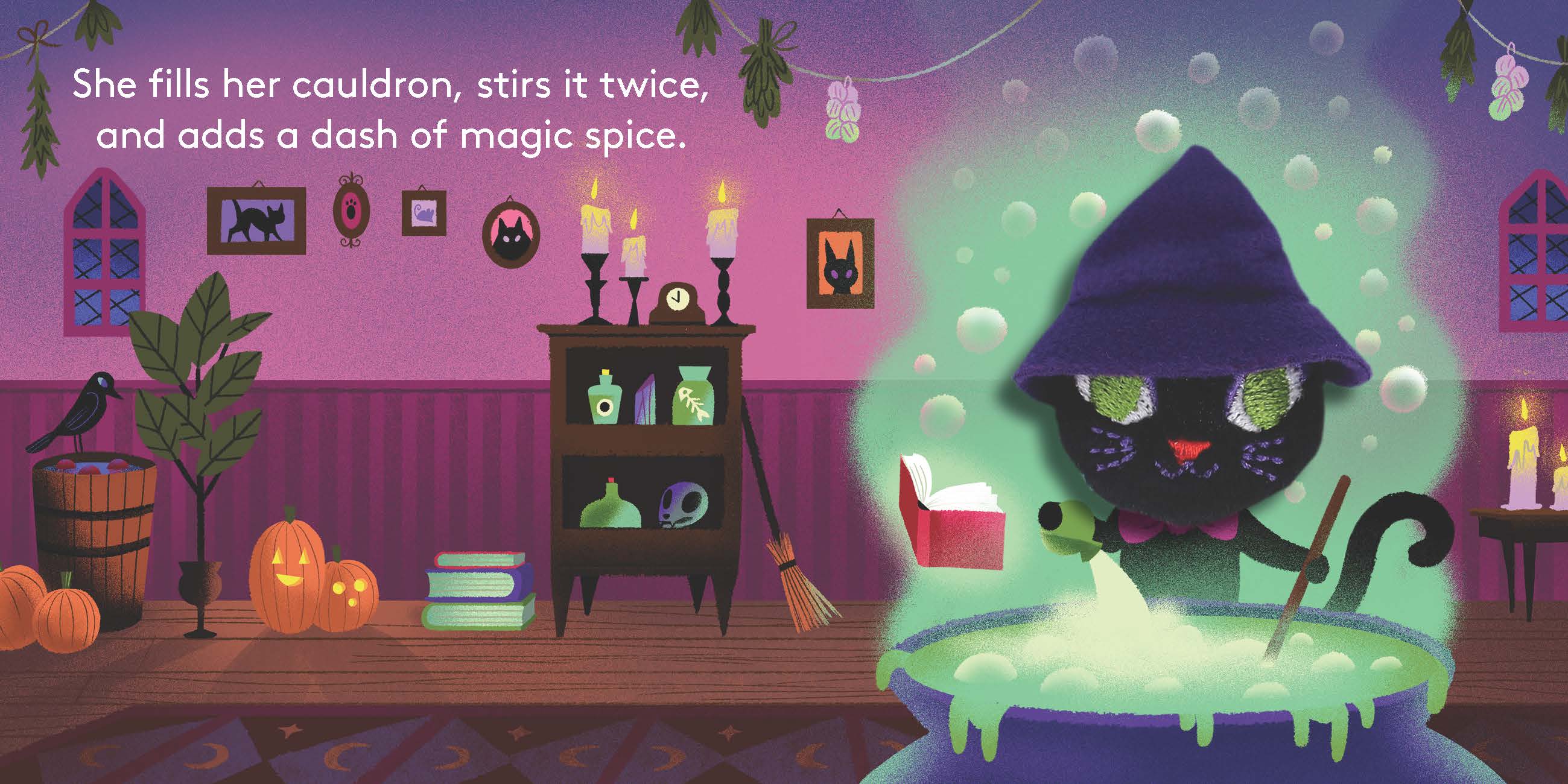 Chronicle Books - Wholesale Baby & Toddler Book (0-2) - Little Witch Cat: Finger Puppet Book6