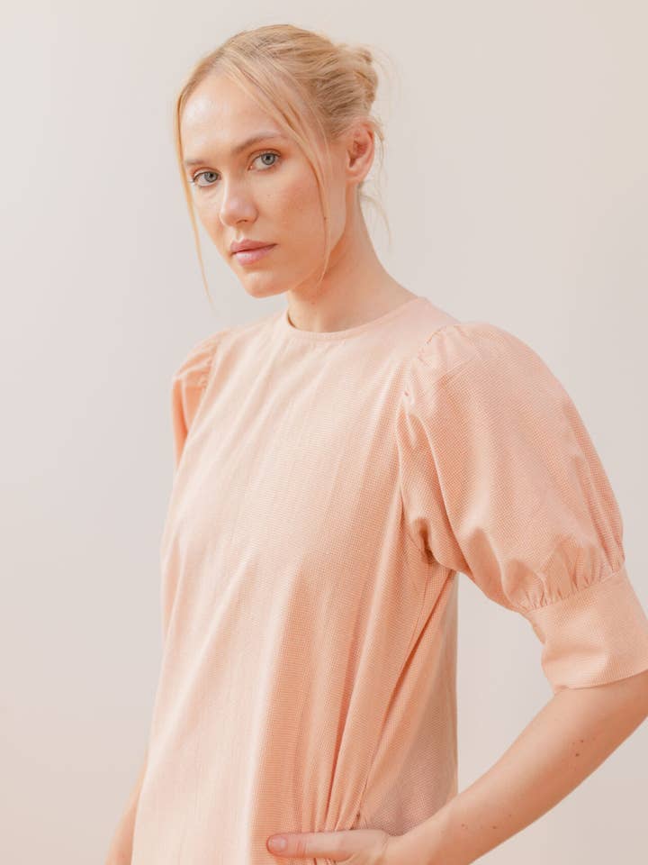 Orange ternet kjole for engroshandel hos PAN Producto Básico