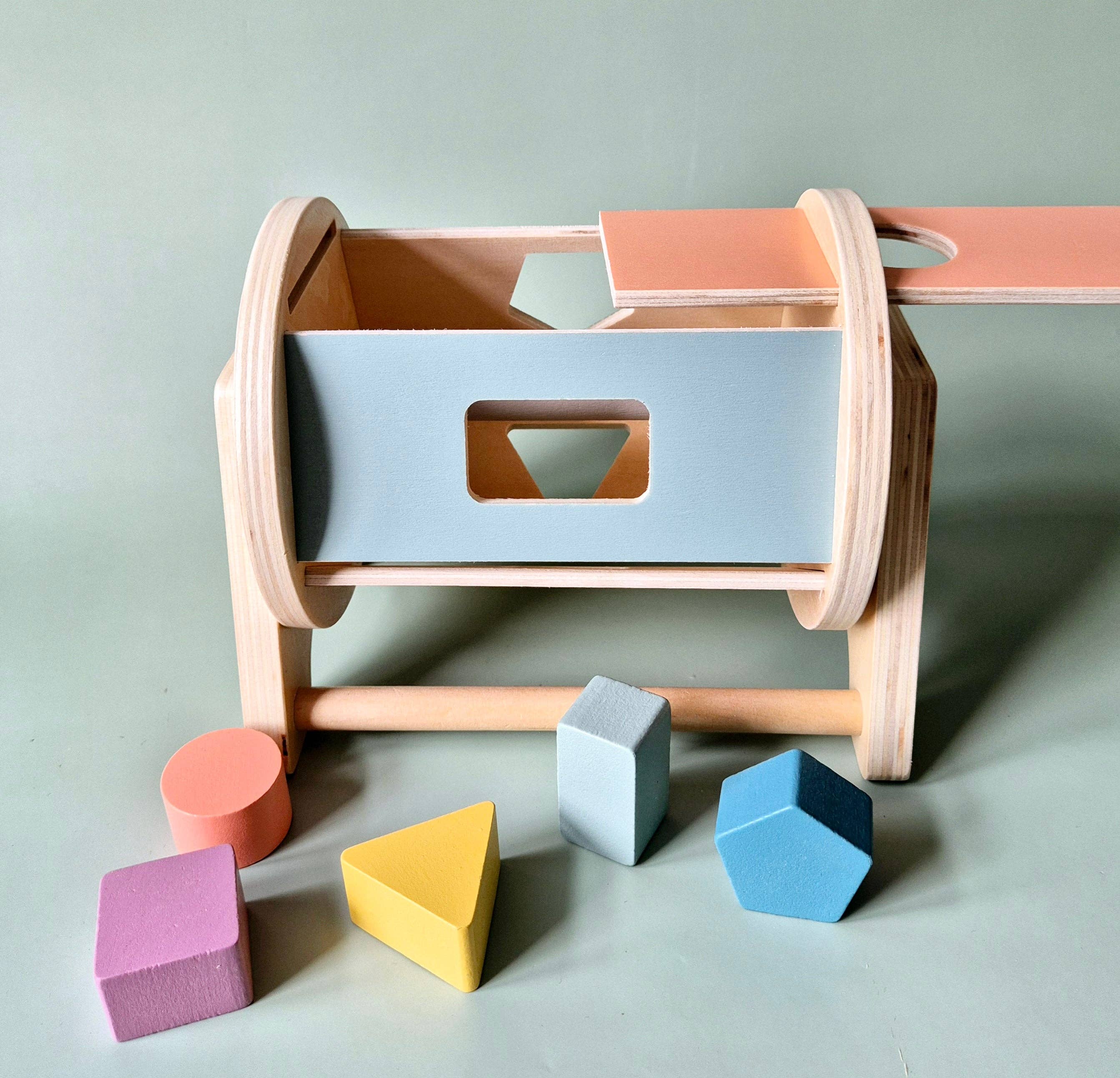 Rammelaartje - Wholesale Wood Toy - Kids - Wooden Rotatable Montessori Shape Sorter – Stimulates Motor Development7