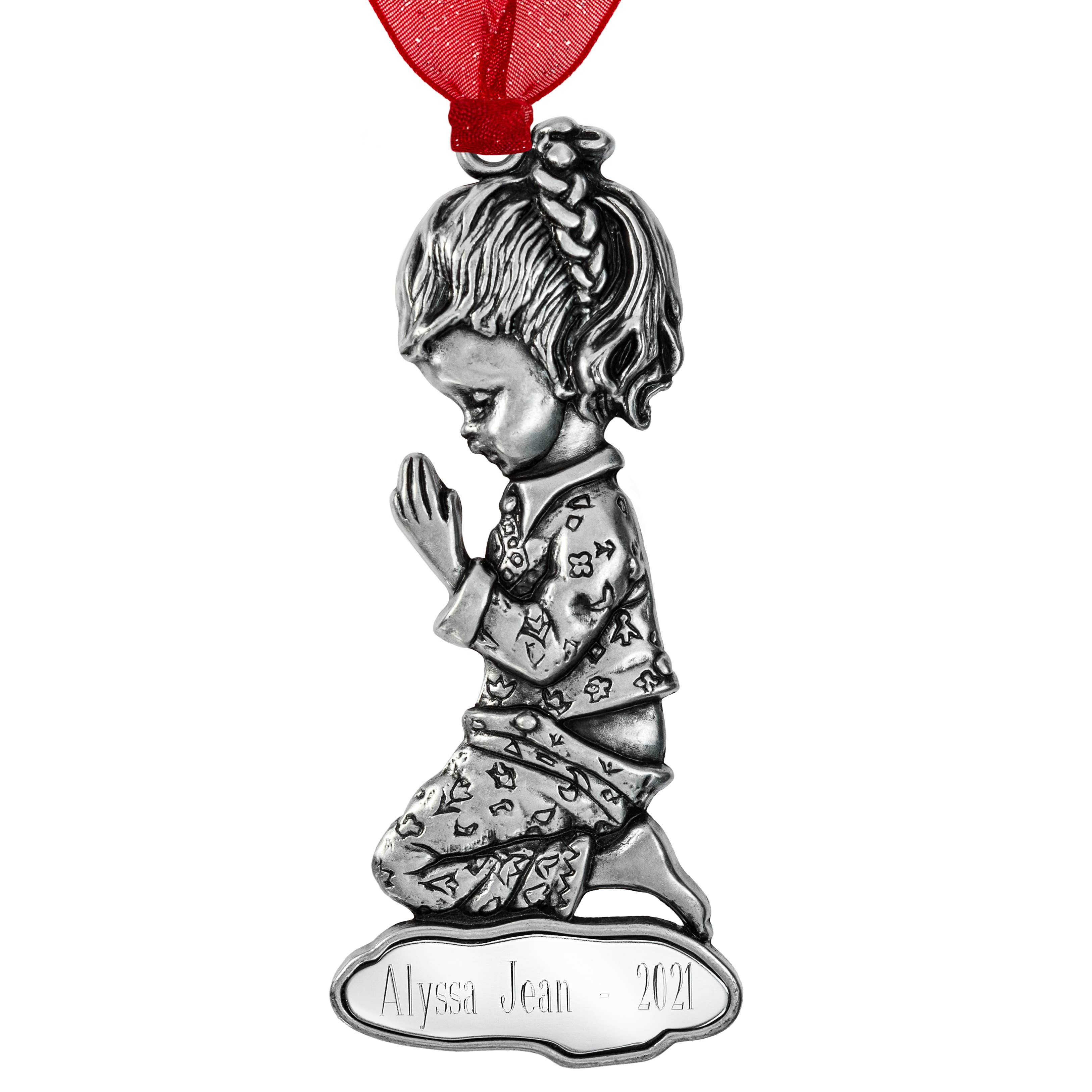 Gloria Duchin - Wholesale Ornament - Pewter Praying Girl Ornament0