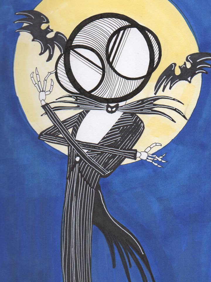 Jack Skellington Art Print for wholesale by Harth Creations