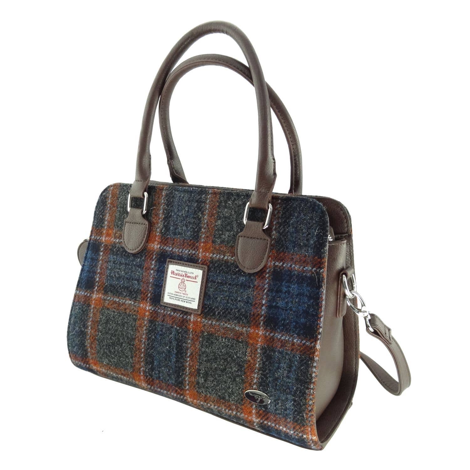 Glen Appin Of Scotland - Wholesale Tote Bag - Women's - LB1227 Harris Tweed 'Findhorn' Midi Tote Bag10