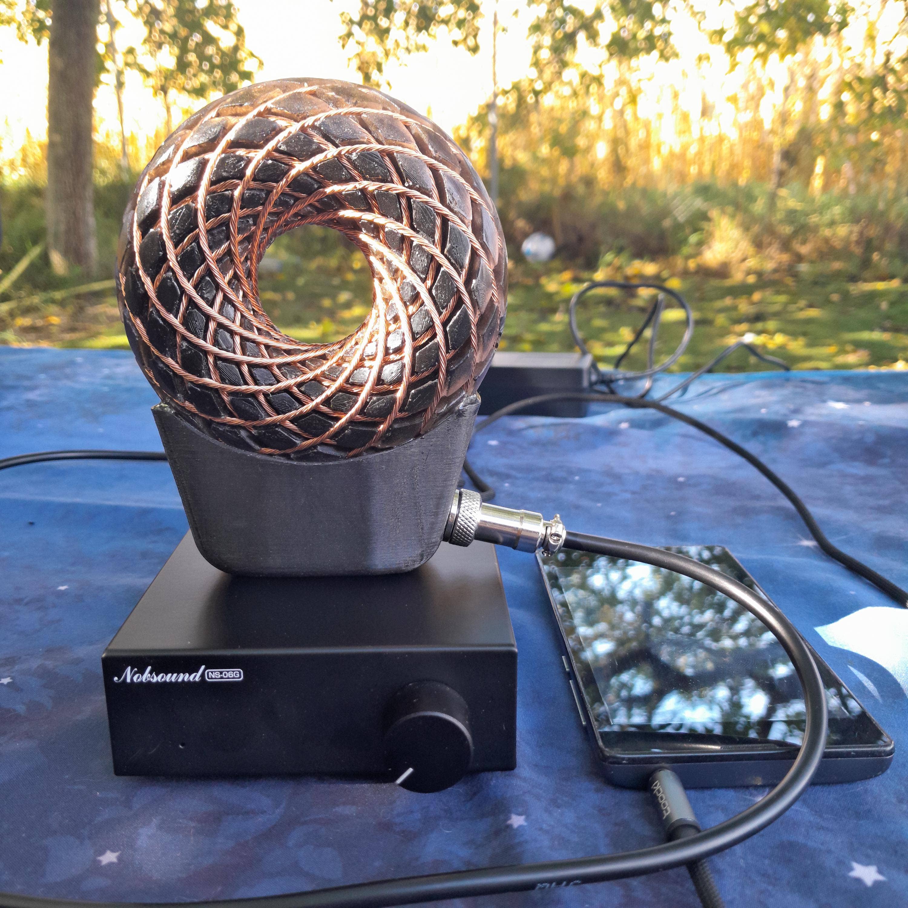 Mundo Orgon - Wholesale Meditation Supplies - Rodin Torus Coil 100mm | Portable Scalar Wave PEMF Device with Shungite, Case, and 60W Amplifier6