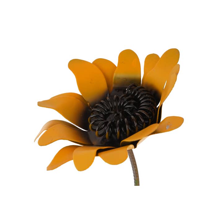 My Amigos Imports - Wholesale Outdoor Ornament/Decor - Sunflower on a Rock-Metal-Handmade-Rustic-9x24-Large