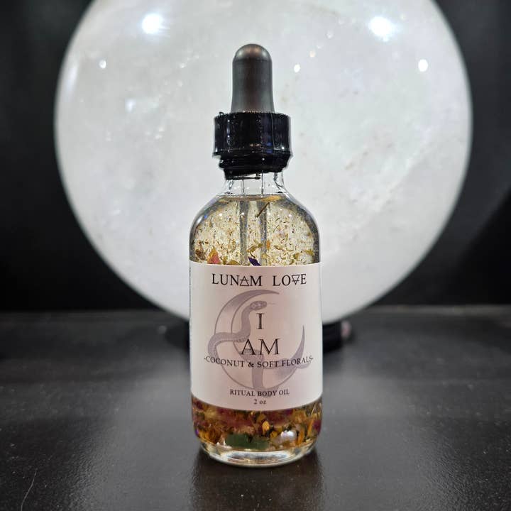 JE SUIS Huile Corporelle Rituelle pour la vente par Lunam Love