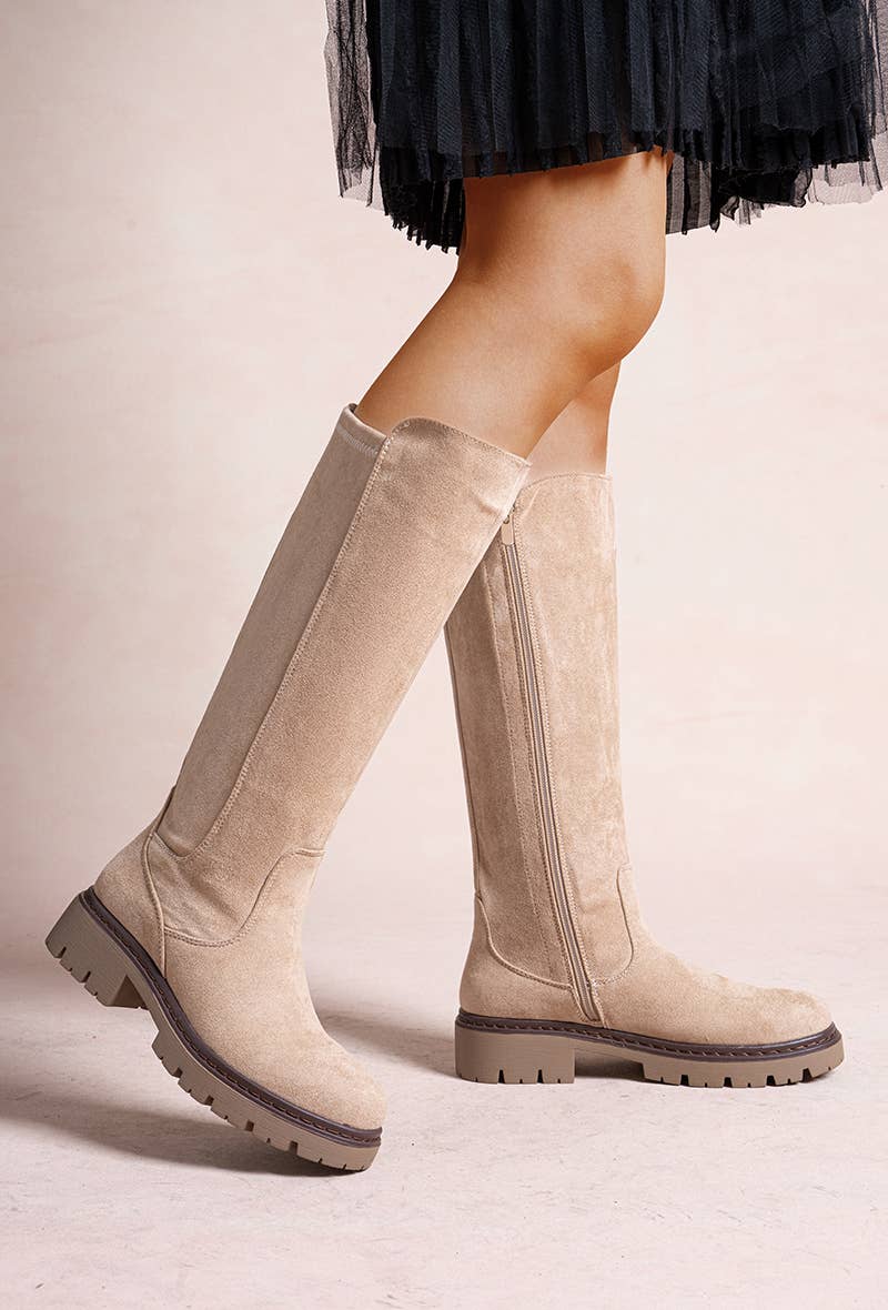 LADY GLORY - Wholesale Boots - Women's - Women's High Suede Boots – Softness & Sleek Silhouette
