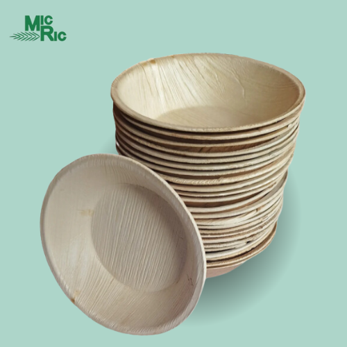 MicRic - Wholesale Bowl - Palm Leaf Bowl 8 Inch Round  (240 Pack)1
