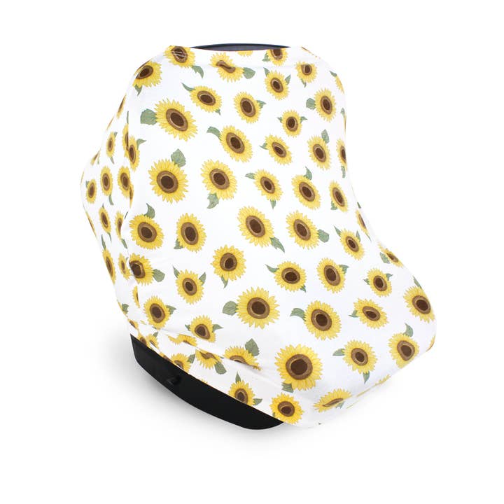 BabyVision - Wholesale Car Seat Cover - Kids & Baby - Hudson Baby Multi-use Car Seat Canopy, Sunflower