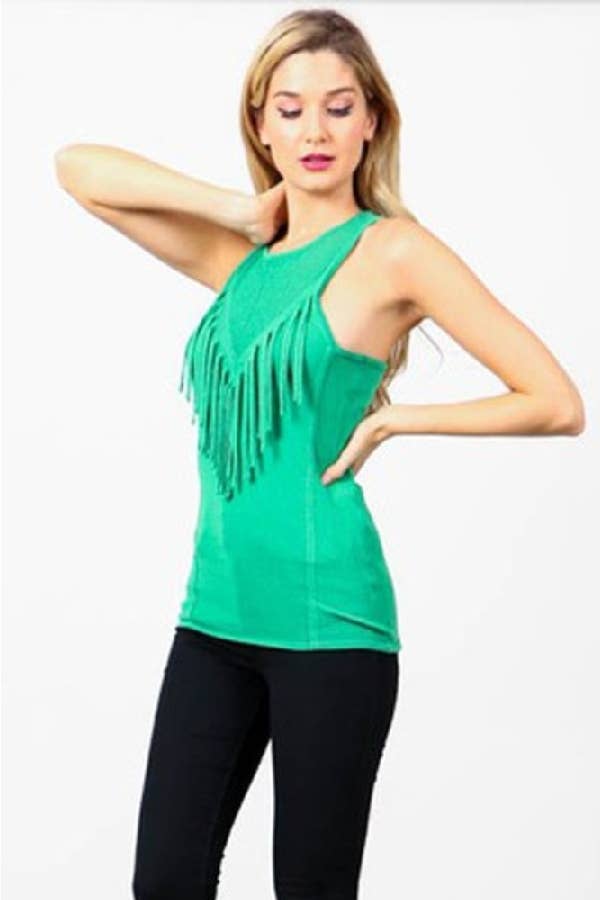 Hesperus - Wholesale Knit Top - Women's - TEXTURED TOP WITH FRINGE5