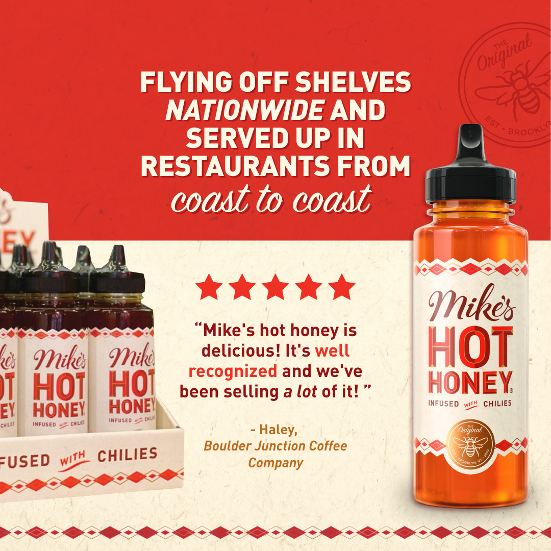 Mike's Hot Honey - Wholesale Honey - Mike's Hot Honey | Original | 6-pack | 12oz | Squeeze Bottle3