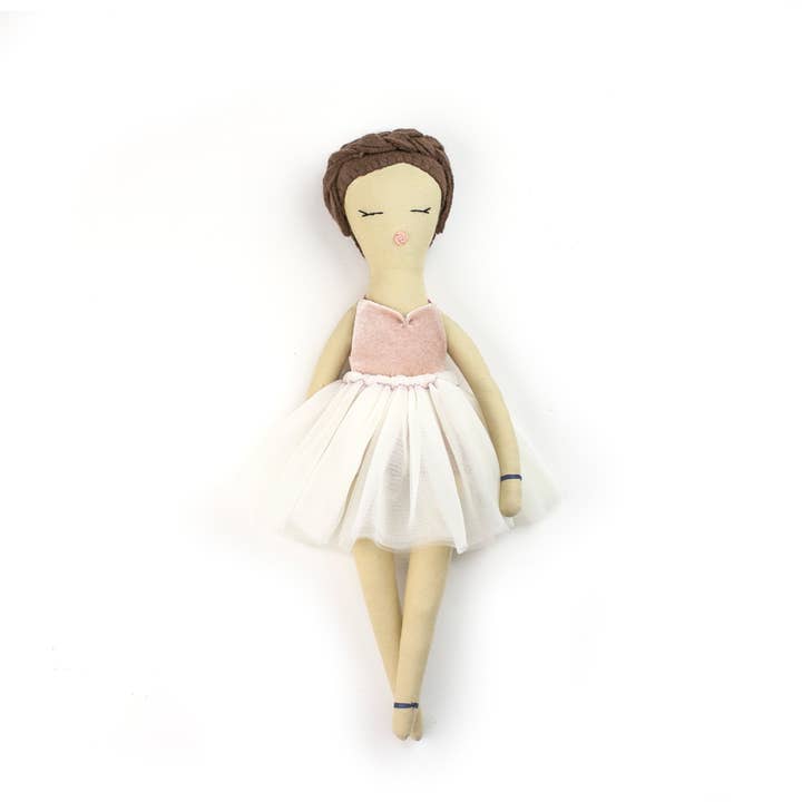 Bella the Ballerina - Petite Handmade Doll in Pink for wholesale by Dumyé