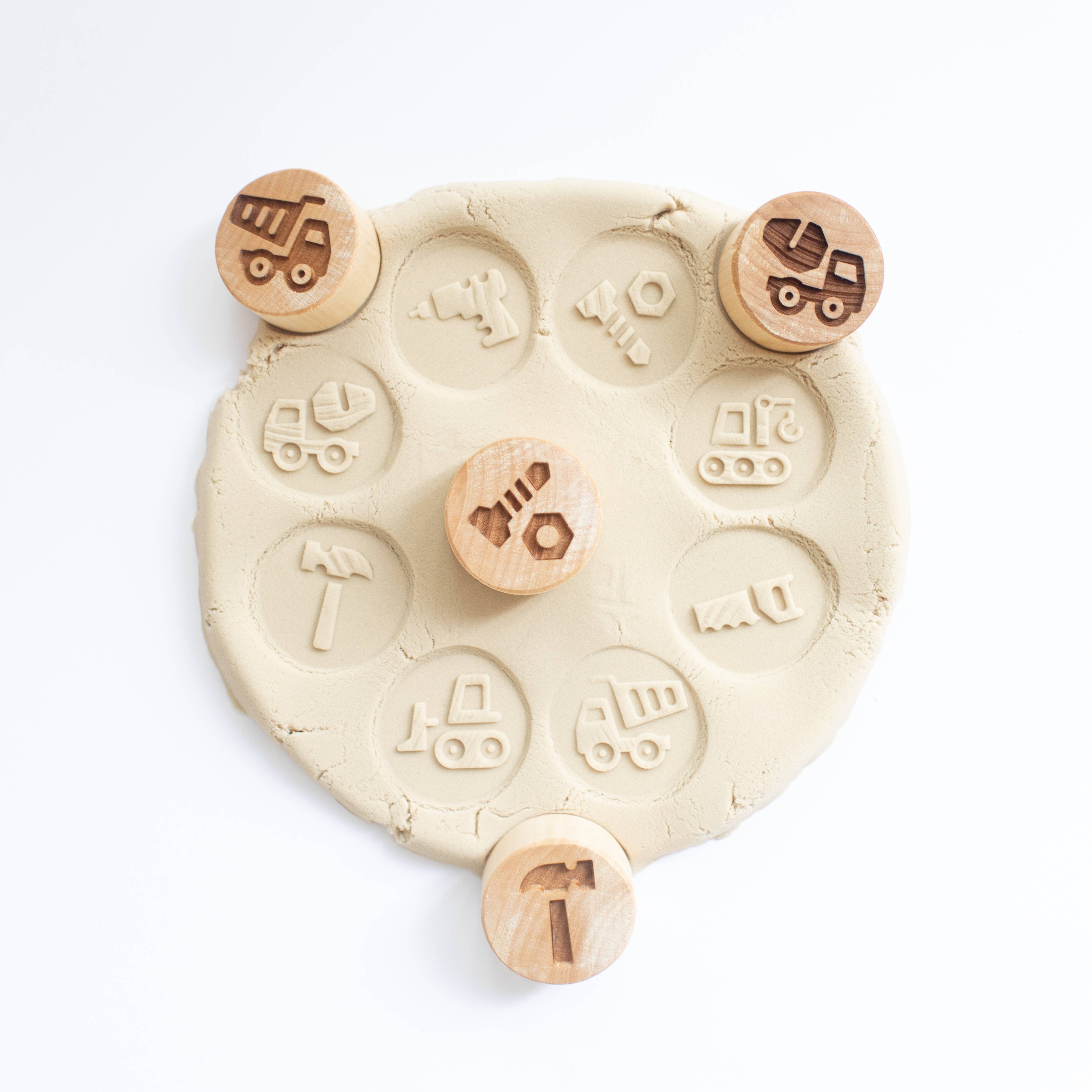 Studio de Rijk - Wholesale Wood Toy - Kids - Wooden stamp set - The construction