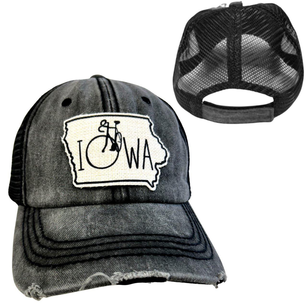 dkhandmade - Vente Casquette de camionneur – femme - CHAPEAU DE VÉLO IOWA0