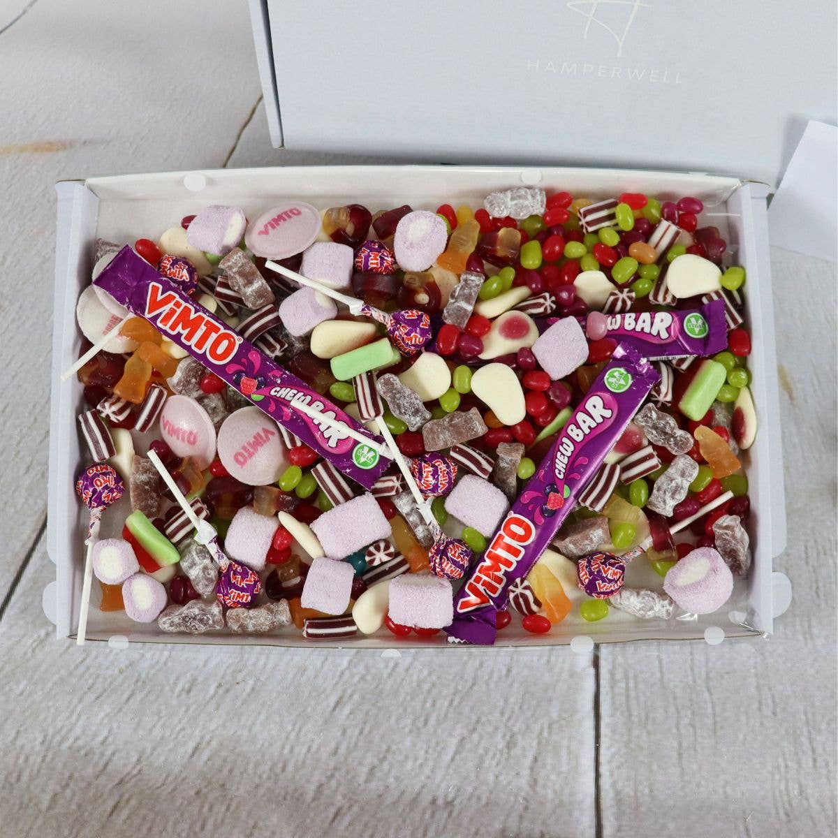 HamperWell – wholesale Gift box – Vimto Pick N Mix Sweets Letterbox Gift Hamper3