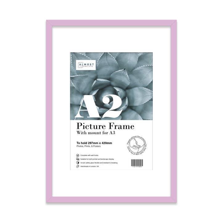 Lilac A2 Picture Frame With mount for A3 for wholesale by WholesaleFrames.co.uk
