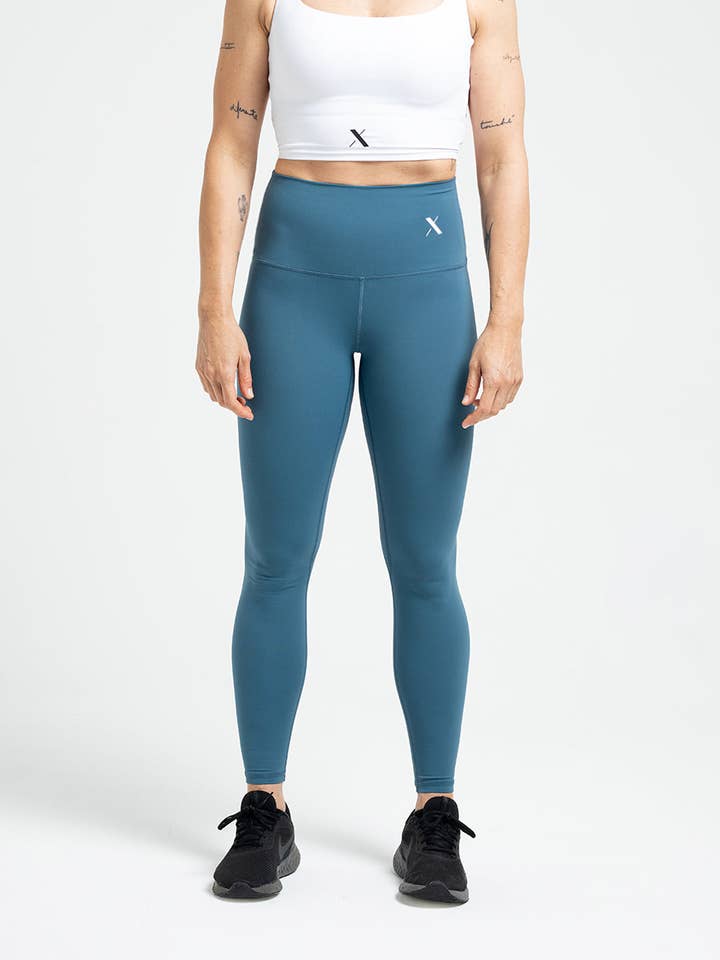 CREXANS - Wholesale Athletic/Lounge Leggings - Women's - Athletic HW Leggings in Steel3
