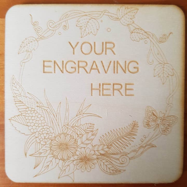 Porta-copos de madeira personalizado para qualquer ocasião por atacado de LaserCrafts IE