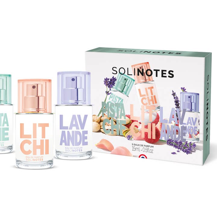 Solinotes (US Stores) - Distributed by Scents of Europe - Wholesale Perfume Gift Set - Minis Feel Good Discovery Set - Pistachio, Lychee, Lavender0