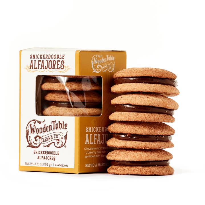 Wooden Table Baking Company - Wholesale Cookie - Snickerdoodle Alfajores Cookies - Box of 4