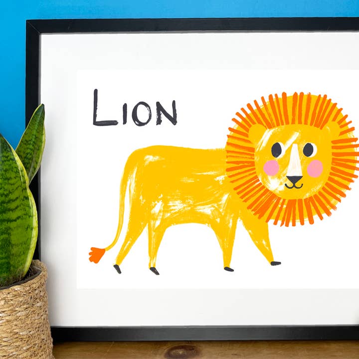 Impresión de Arte de León | Decoración de Habitación Infantil | Póster Impreso para venta al por mayor de House Of Payne