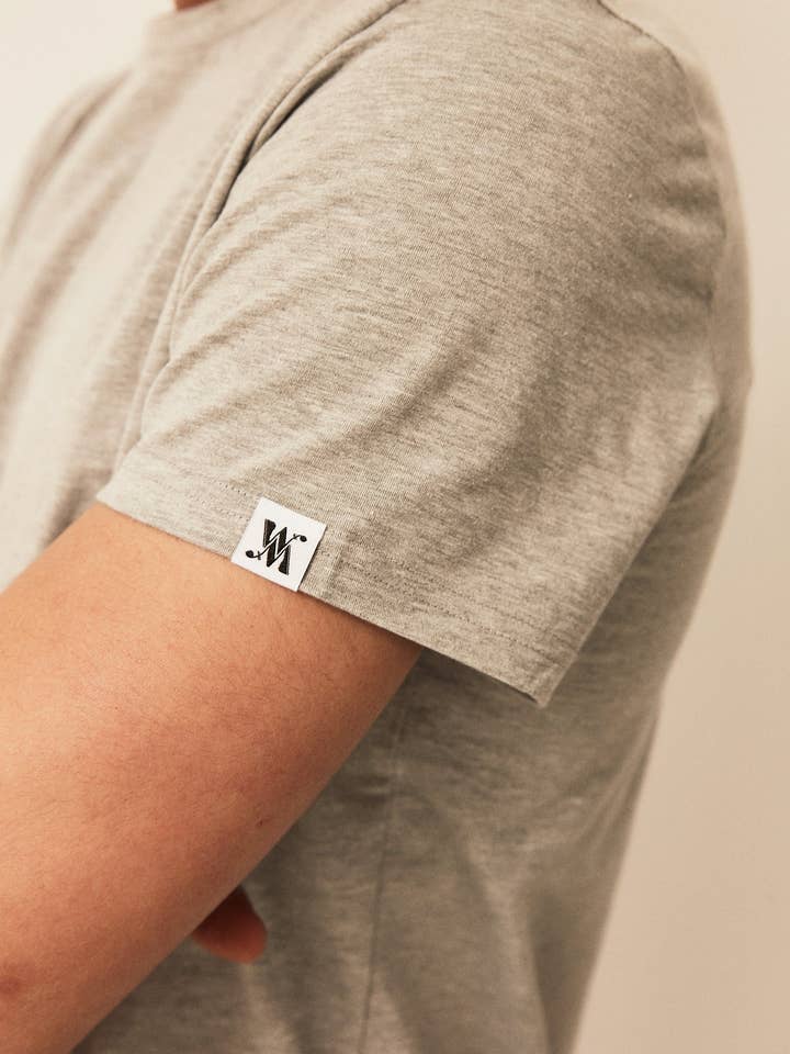 Double M - Wholesale T-Shirt - Men's - GRAY T-SHIRT1