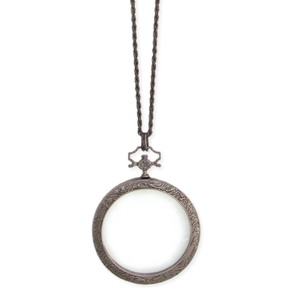 ZAD - Wholesale Pendant/Charm Necklace - Fashion Inspector Vintage Magnifying Glass Necklace2