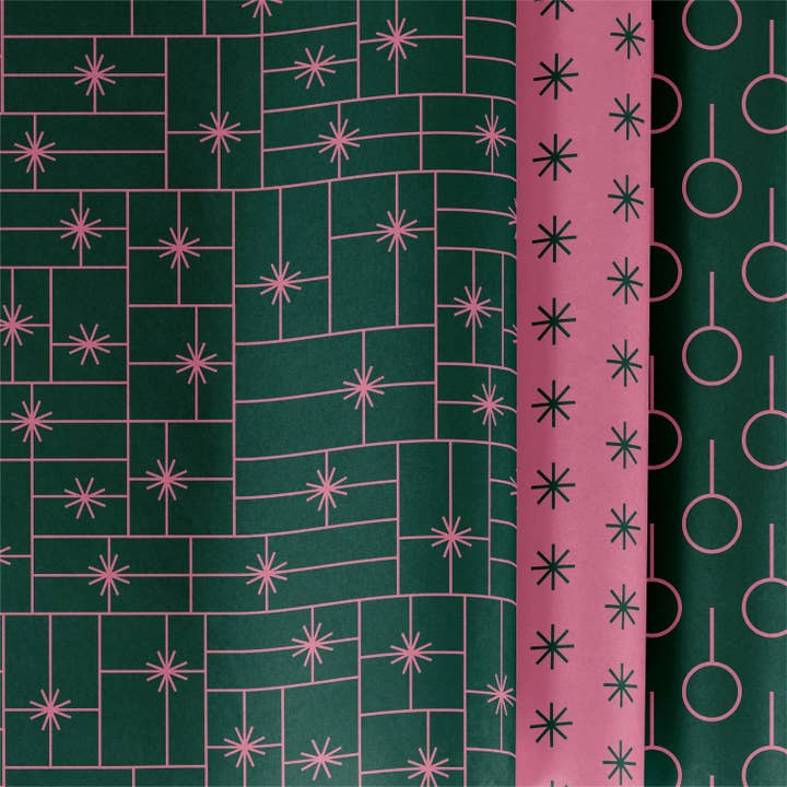 Minimale collectie cadeaupapier voor de feestdagen, modern, voor wholesale door The Design Craft