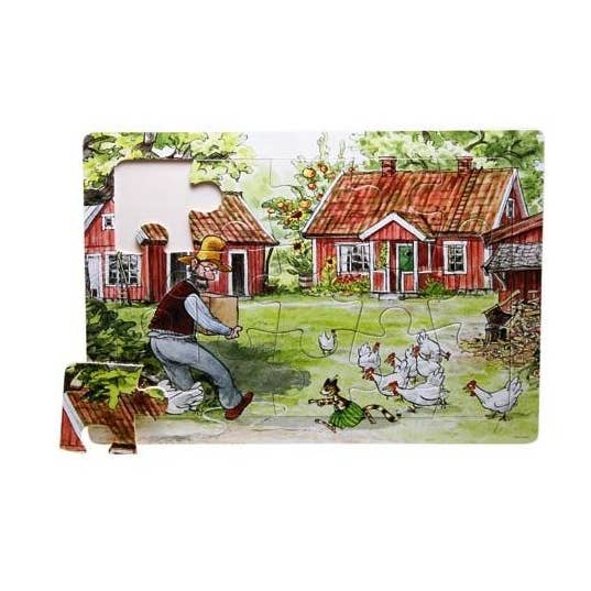 Pettson & Findus Frame Puzzle for wholesale by Challenge and Fun, Inc.