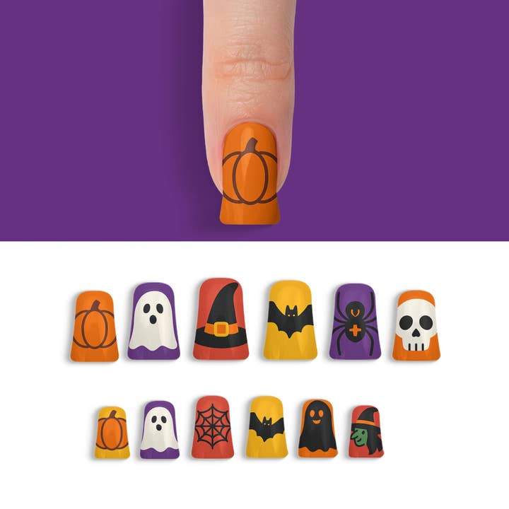 FYNE BODY - Wholesale Press-on/fake nails - Candy Corn Cuties Multicolor Halloween Press-On Nails22