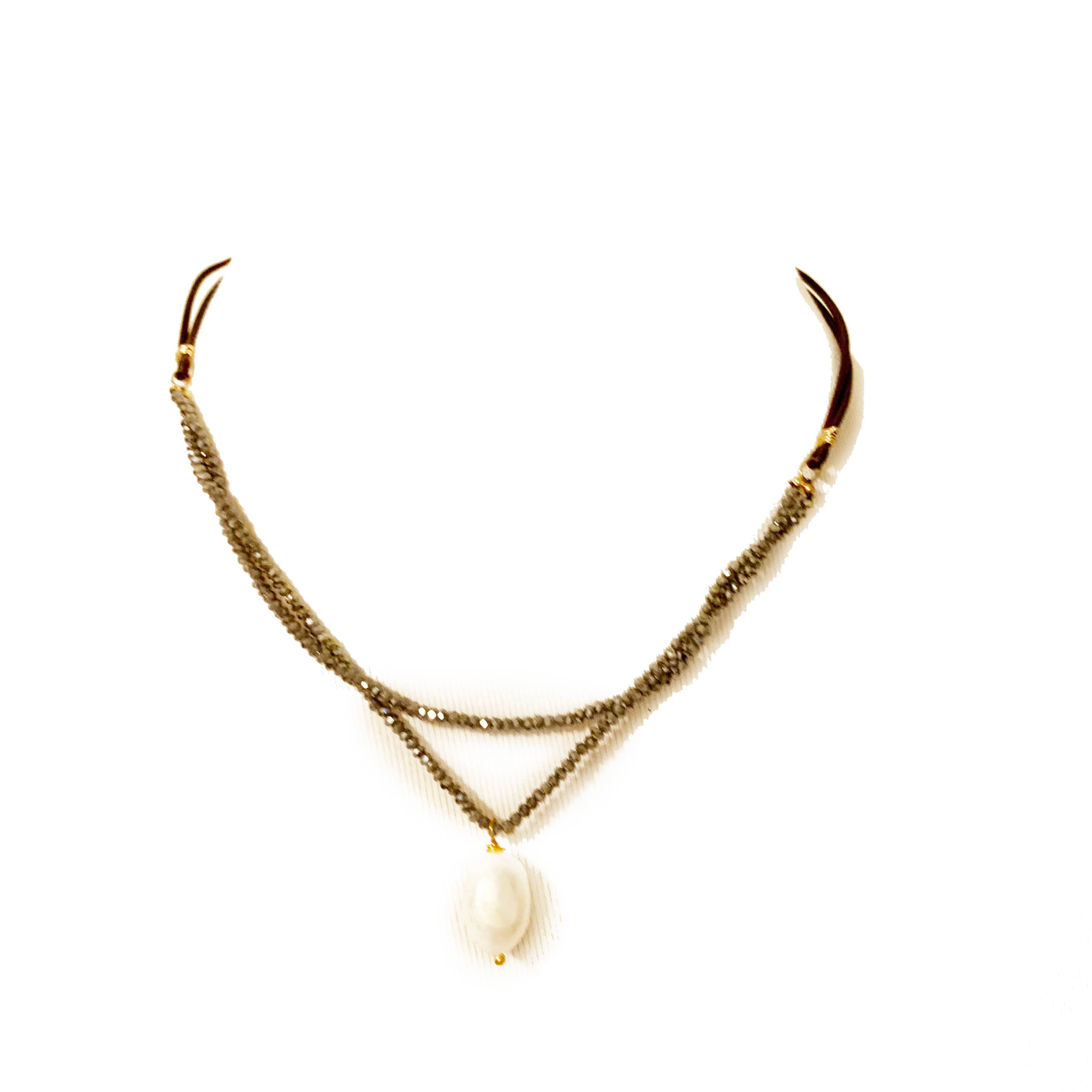 Hila - Wholesale Pendant/Charm Necklace - Cape Double Stranded Pendant Necklace4