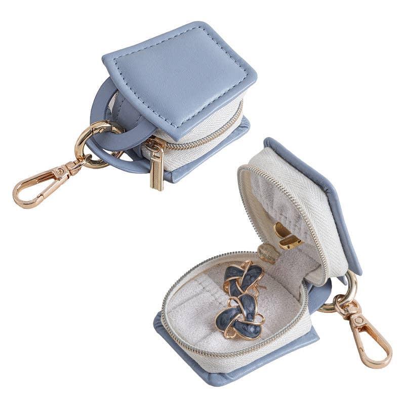 alberalkirk - Vente Boîte/rangement à bijoux - Organisateur de Bijoux de Voyage Compact PU avec Crochet Suspendu S5P4008