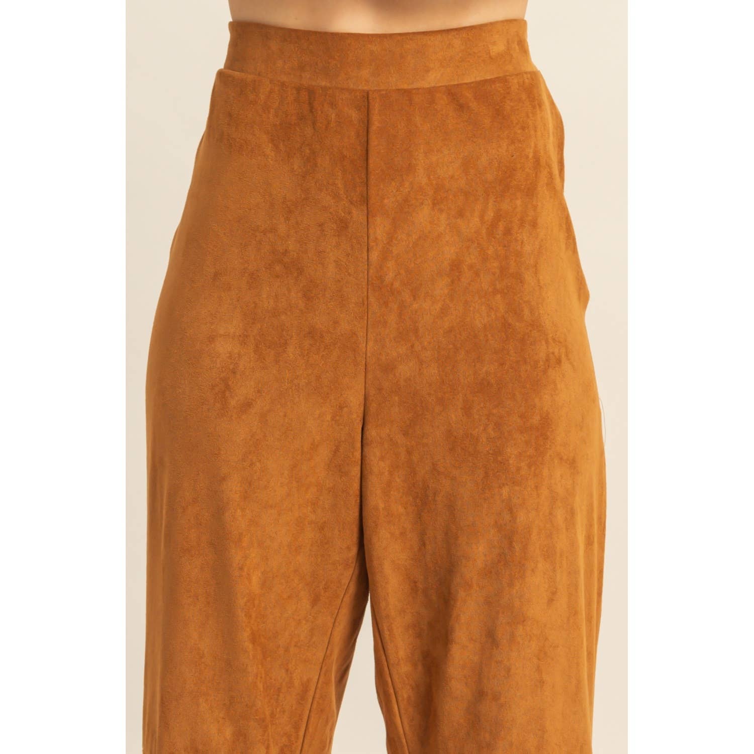 HYFVE – wholesale Byxor - Dam – Breda byxor i mocka med skräddarsydd passform6