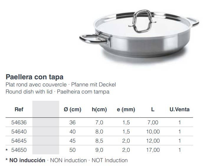 LACOR MENAJE PROFESIONAL S.L. - Wholesale Cooking Pot - Chef-Luxe Frying Pan With Lid1