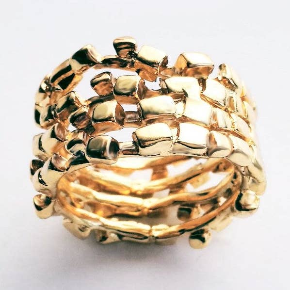 Bague Lana D3 plaquée pour la vente par Nadia Rabosio Jewellery