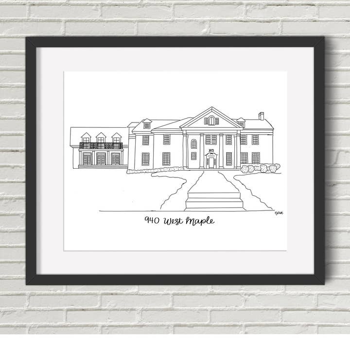 Chi Omega Sorority House Fayetteville Arkansas för wholesale av Art and Soul