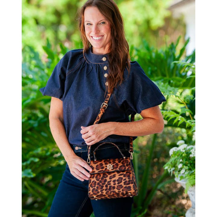 Caroline Hill - Wholesale Top Handle Bag - Women's - Vivienne Handbag Spotted Saddle3