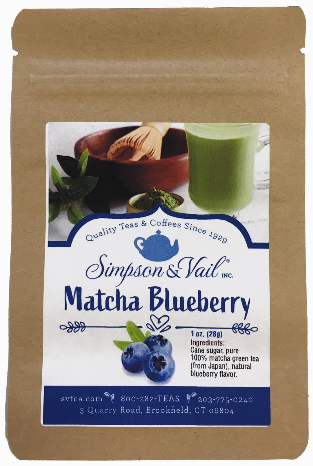 Simpson & Vail - Wholesale Loose Tea - Matcha Powdered Green Tea - Blueberry0