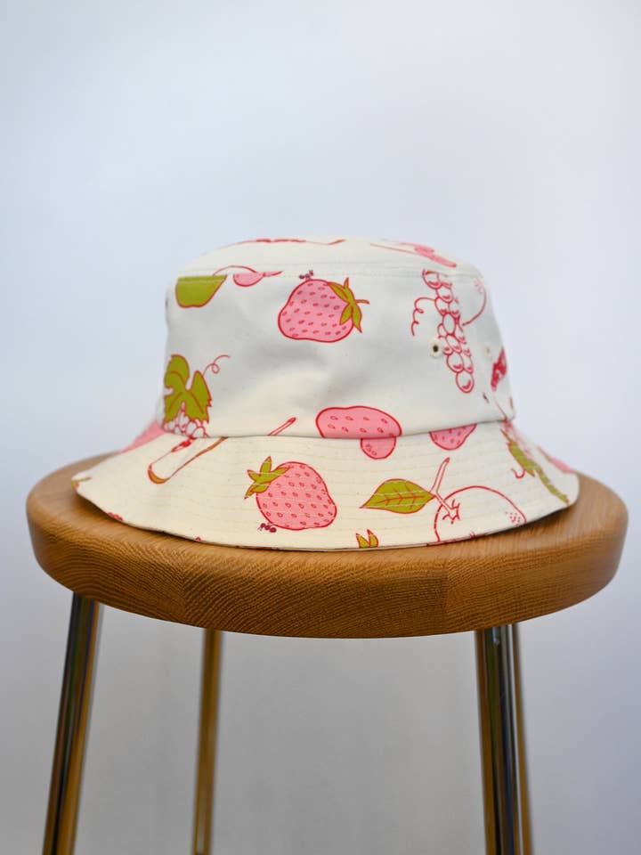 "All Over Fruit" bucket hat for wholesale by Natali Koromoto