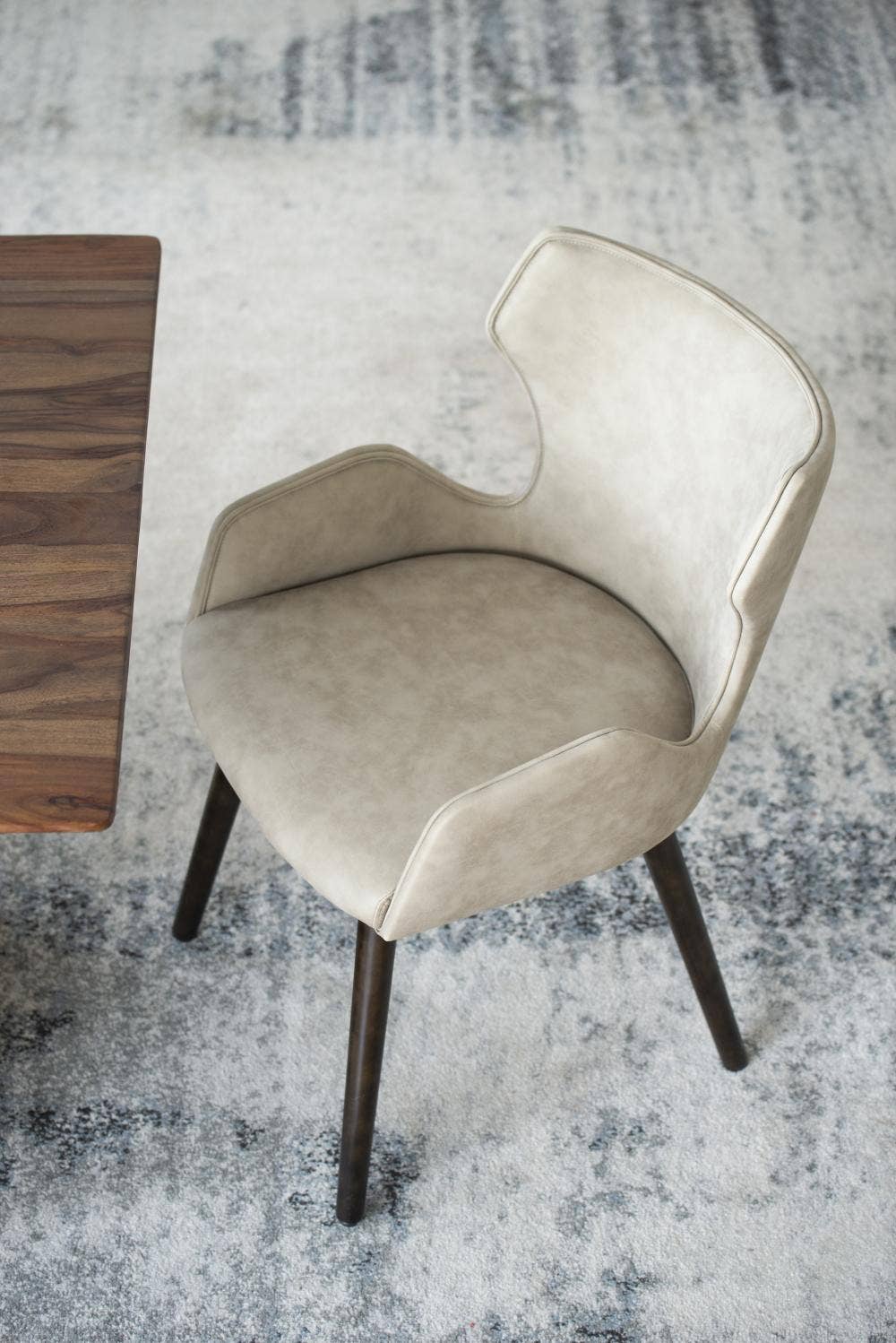 A&B Home Group Inc. - Wholesale Chair - S/2 22x23x32" K/D Dinning Chair - Beige/Black1