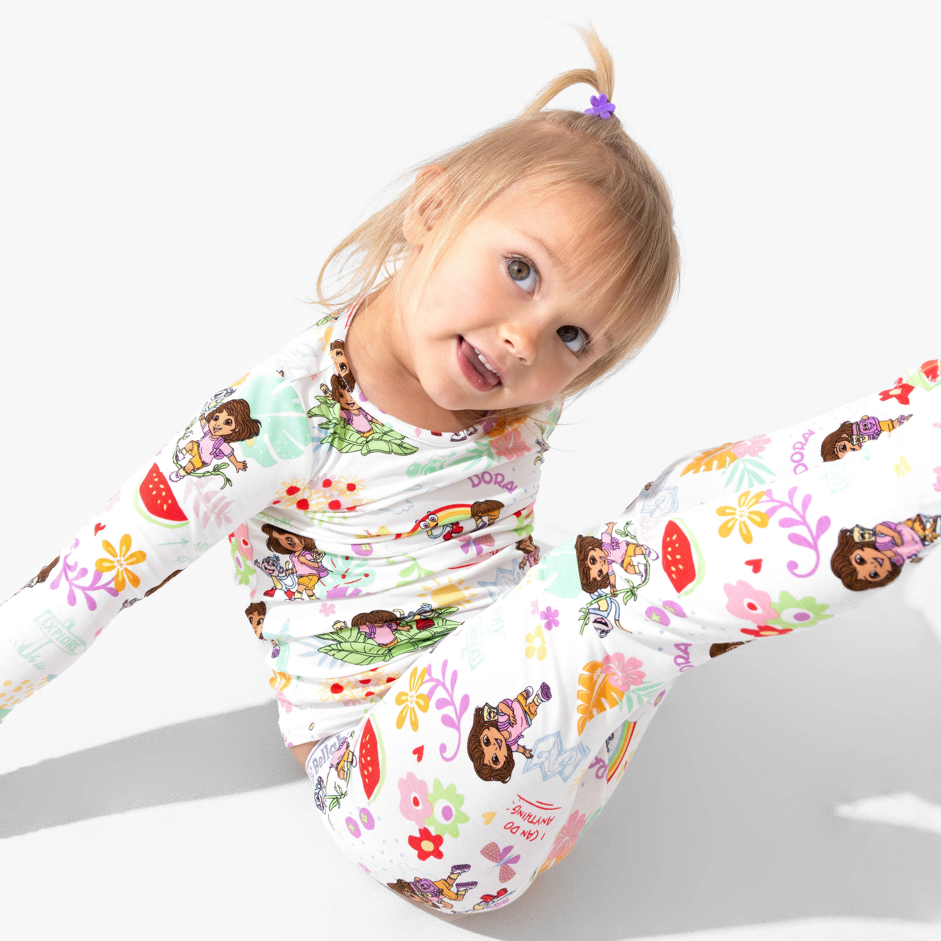 Bellabu Bear – Conjunto de pijama - Crianças por atacado – Dora: Sonhos Tropicais Pijamas de Criança em Bambu10