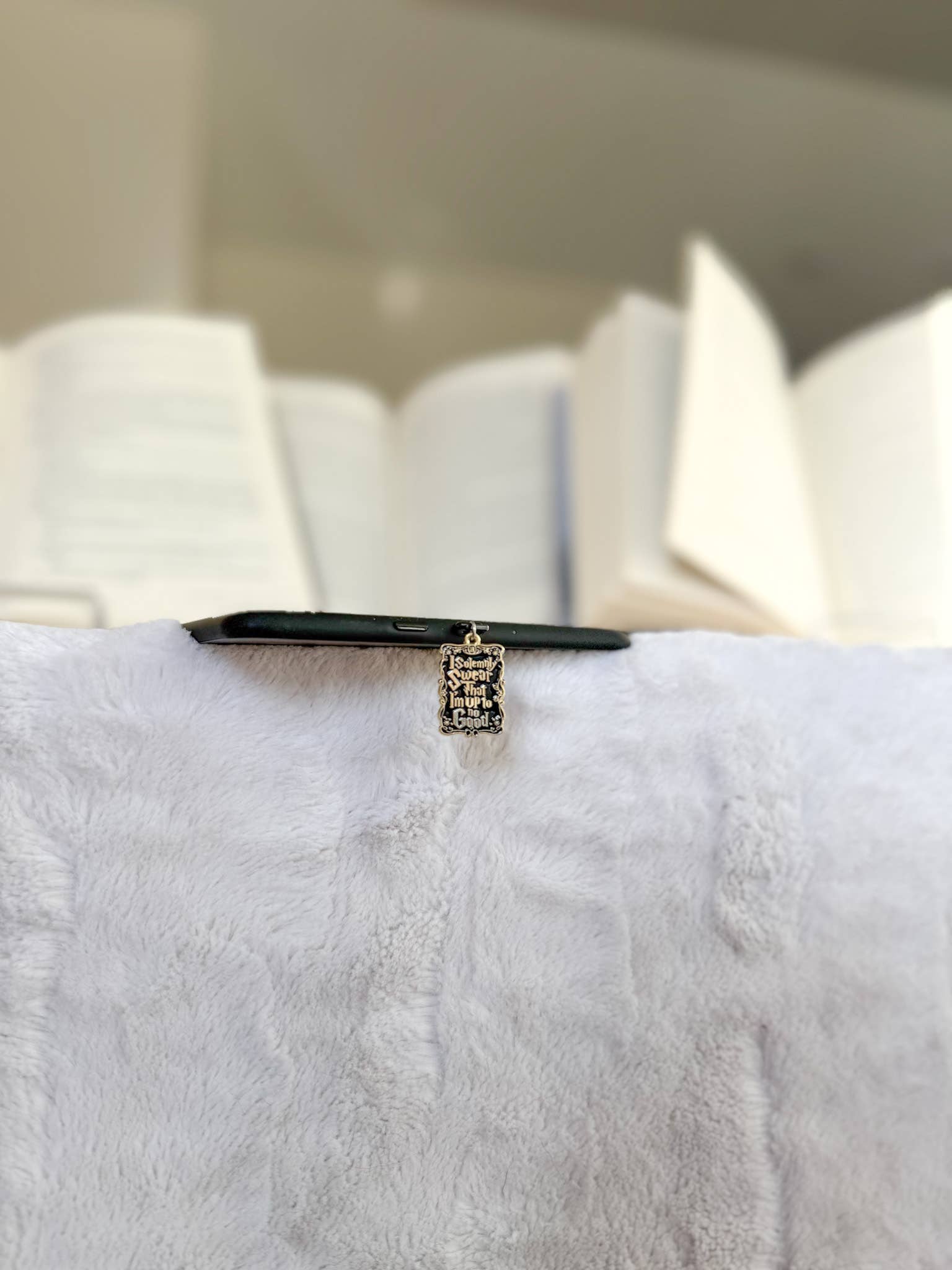 Little Turkey Shoppe - Wholesale Keychain - Unisex - Solemnly Swear Kindle Charm | USB C Dust Plug Charm1