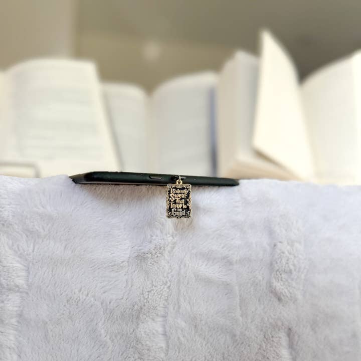 Little Turkey Shoppe - Wholesale Keychain - Unisex - Solemnly Swear Kindle Charm | USB C Dust Plug Charm1