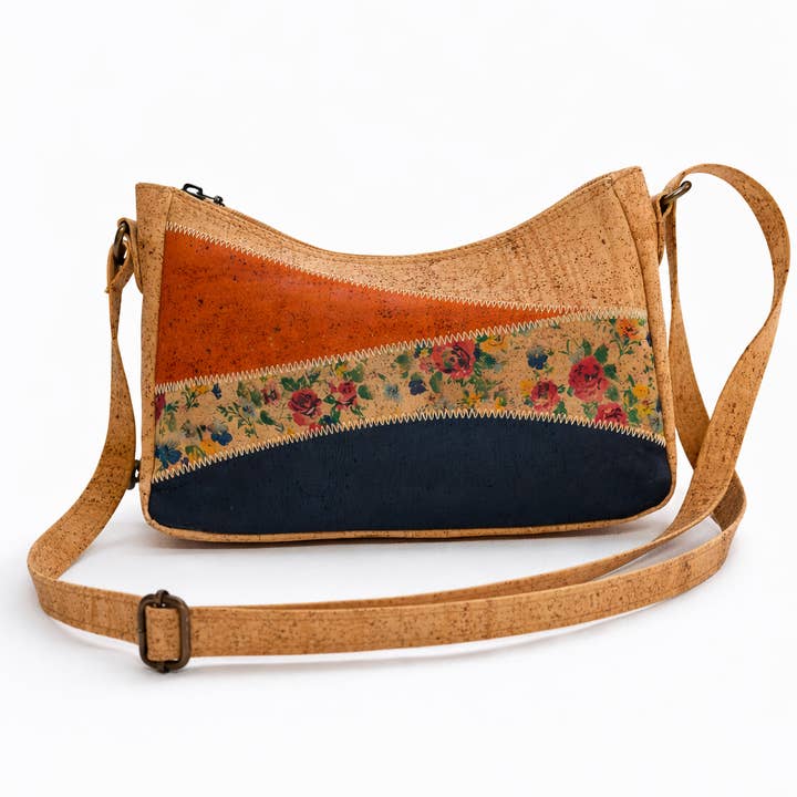 Driekleurige schoudertas van kurk voor wholesale door Line Cork