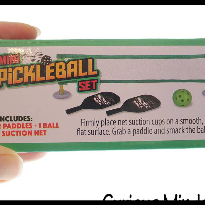 Curious Minds Toys - Wholesale Sporting Game - Kids & Baby - 1 Mini Tabletop Pickleball Game Set - Net, Paddles and Ball 3