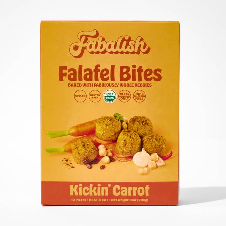 Kickin' Carrot Baked Falafel for wholesale by Fabalish