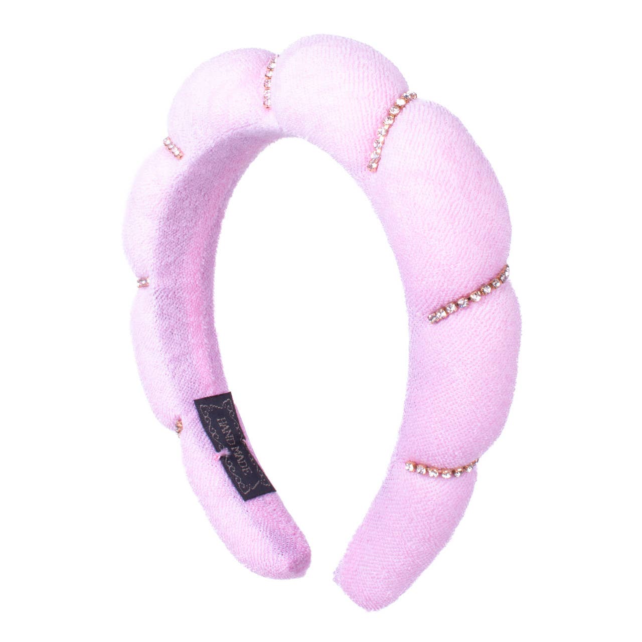 Selini New York - Wholesale Spa Headband - Puffy Spa Terry Towel Rhinestone Headband -PHB10445