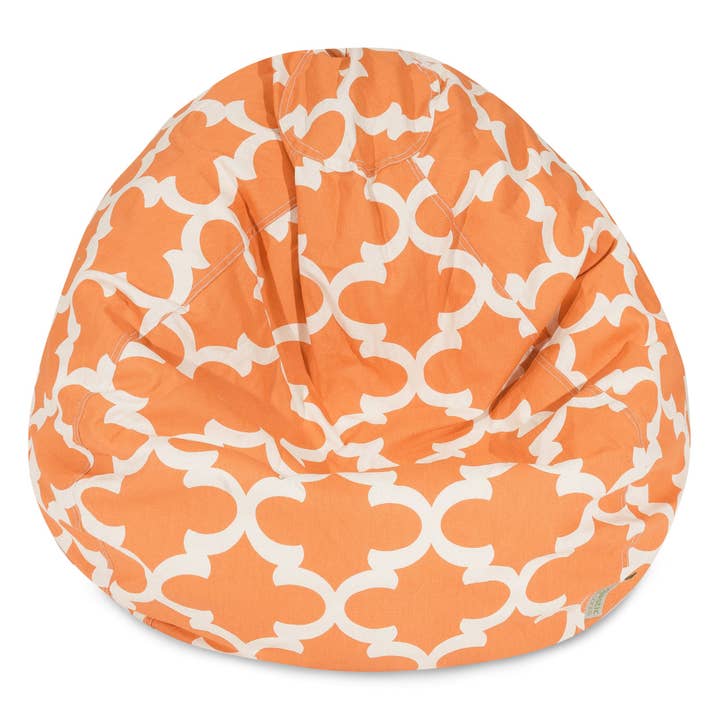 Majestic Home Goods Peach Trellis Small Bean Bag for wholesale by Majestic Home Goods