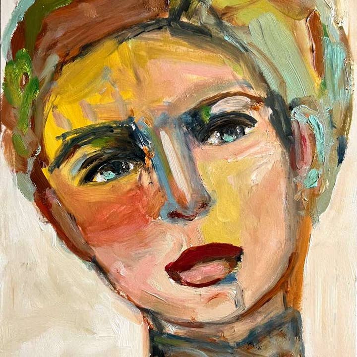 The Doer Chica - 9" x 12" for wholesale by Windy O'Connor Art & Home