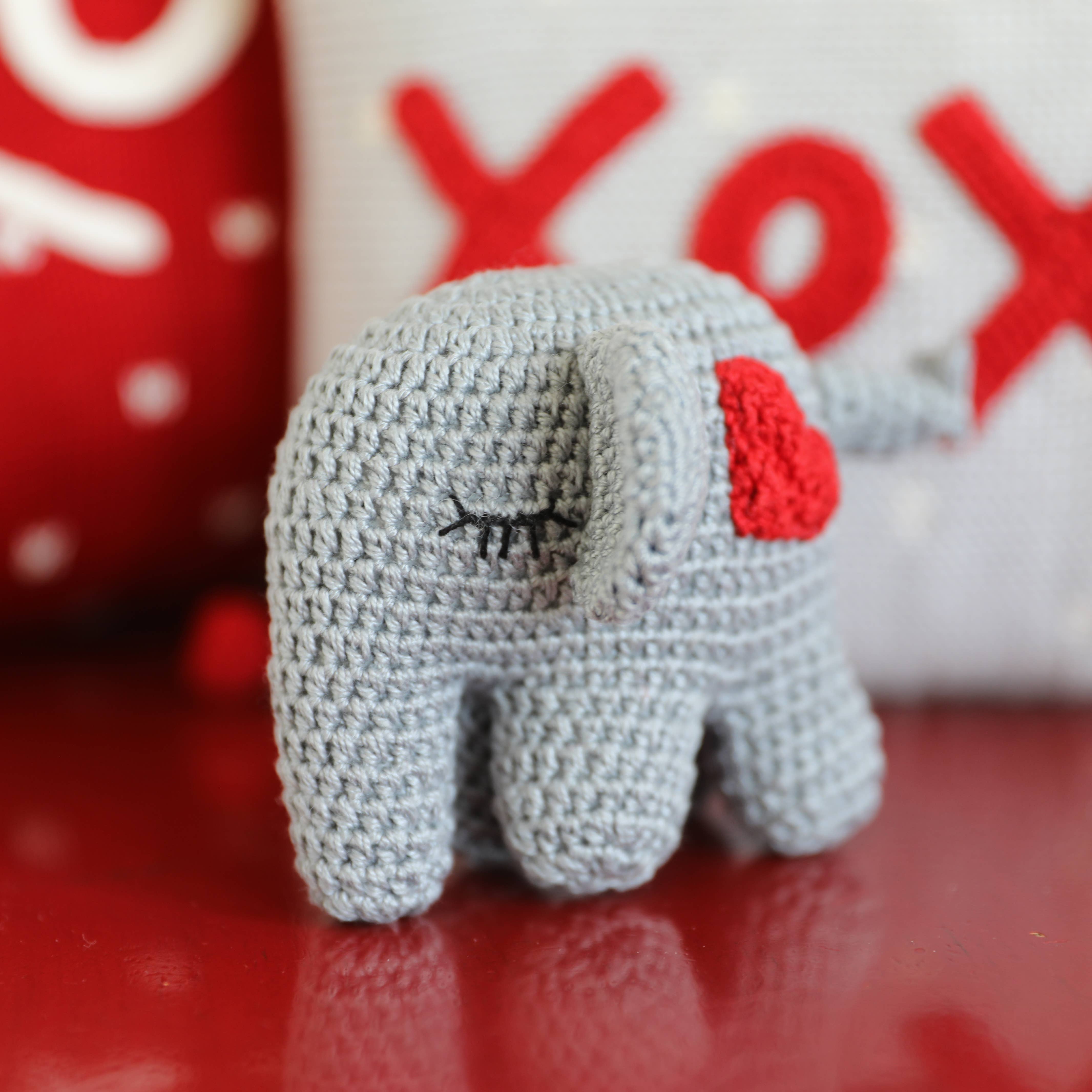 Melange Collection - Wholesale Stuffed/Plush Toy - Kids & Baby - Crochet Elephant - Red Heart1